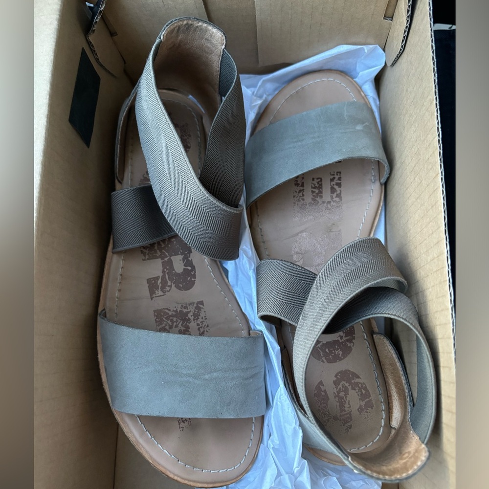Sorel Ella sandal in Sage size 8